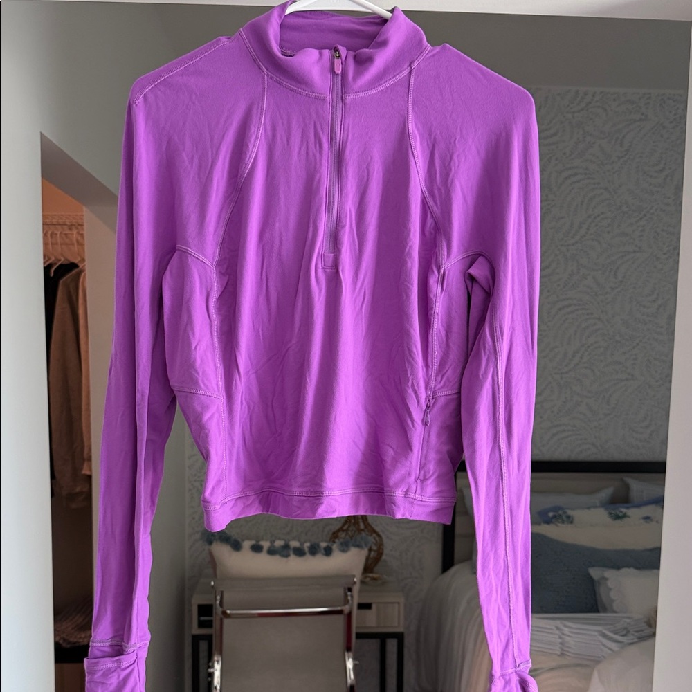 Lululemon athletica Purple Half-Zip Sweatshirt